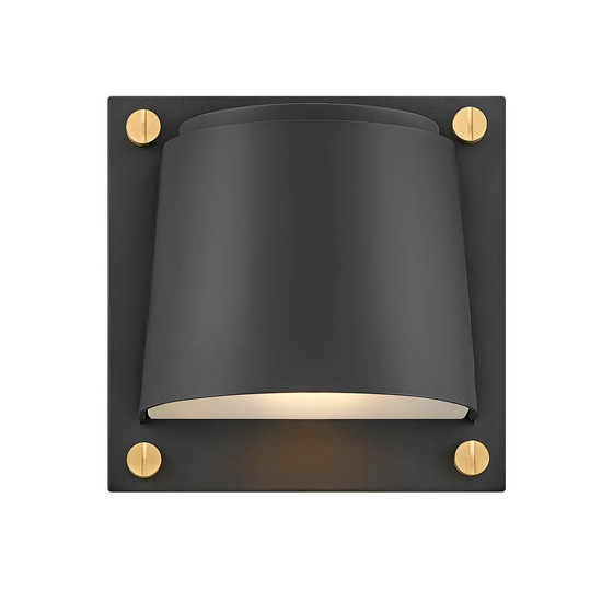 Elstead Scout Außenwandleuchte GU10 LED Schwarz IP44 Anti-Meerwasser