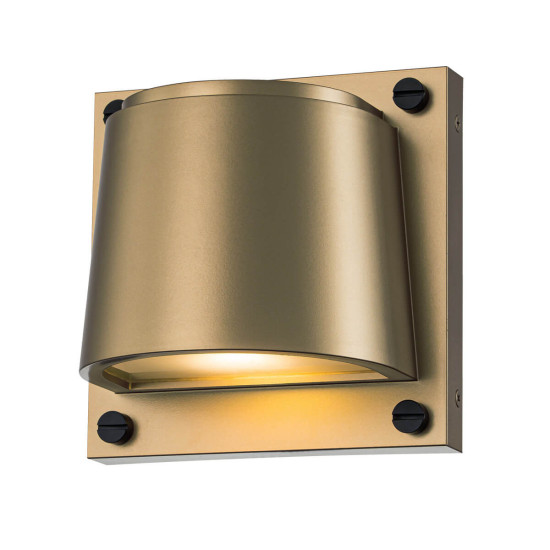 Elstead Scout Außenwandleuchte GU10 LED Heritage Messing lackiert IP44 Anti-Meerwasser