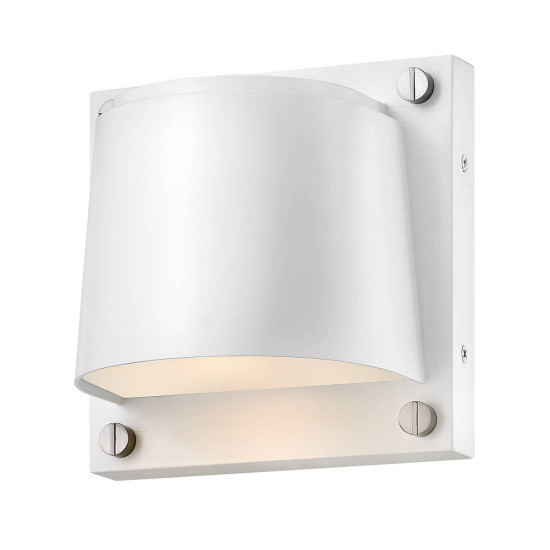 Elstead Scout Außenwandleuchte GU10 LED Satin weiß IP44 Anti-Meerwasser