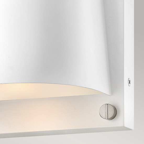 Elstead Scout Außenwandleuchte GU10 LED Satin weiß IP44 Anti-Meerwasser