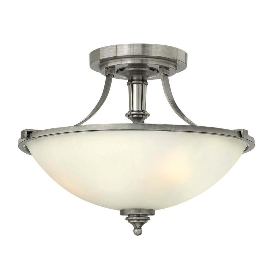 Elstead Truman Deckenleuchte E27 3-fach Antikes Nickel