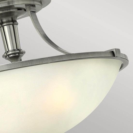 Elstead Truman Deckenleuchte E27 3-fach Antikes Nickel