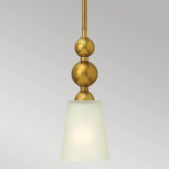 Elstead Zelda Hängeleuchte E27 Vintage-Messing