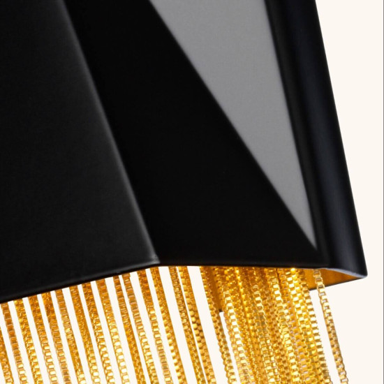 Elstead Zuma LED Wandleuchte G9 3-fach Satinschwarz, Gold