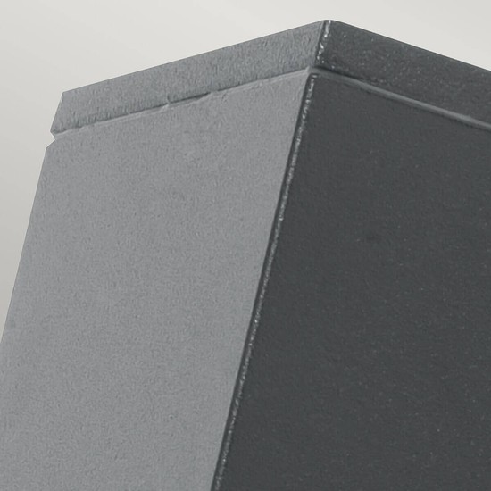 Elstead Jannik LED Außen-Wandleuchte 2-fach 15cm Dunkelgrau IP44