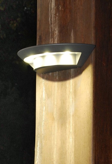 Elstead Kasper LED Außen-Wandleuchte Graphit IP54