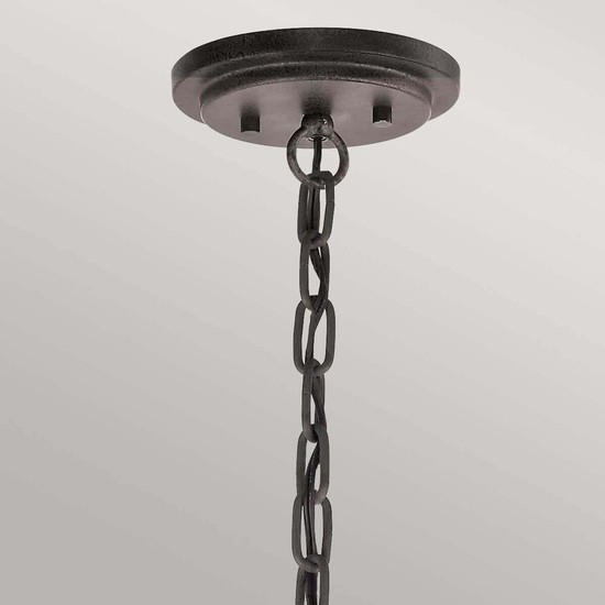 Elstead Ahrendale Kronleuchter E27 3-fach Amboss-Eisen