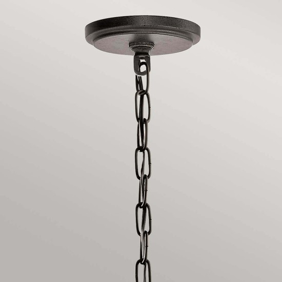 Elstead Ahrendale Kronleuchter E27 4-fach Amboss-Eisen