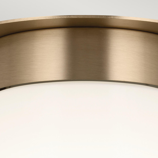 Elstead Albers Deckenleuchte E27  Champagnerbronze Opalglas