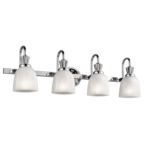 Elstead Cora LED Wandleuchte G9 4-fach Poliertes Chrom IP44