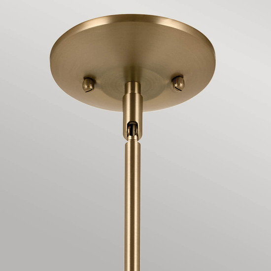 Elstead Deela Pendelleuchte E27  Champagnerbronze Opalglas