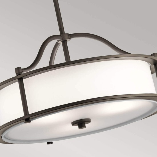 Elstead Emory Hängeleuchte E27 3-fach 26cm Bronze