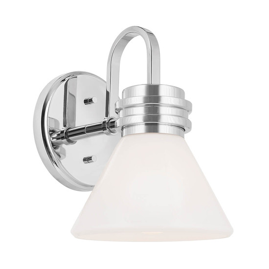 Elstead Farum Wandleuchte G9 Poliertes Chrom Weiß IP44
