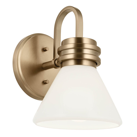 Elstead Farum Wandleuchte G9 Champagnerbronze Weiß IP44