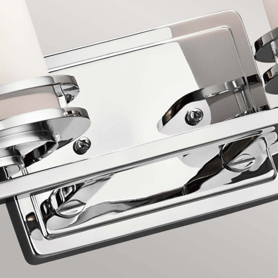 Elstead Hendrik LED Wandleuchte G9 2-fach Poliertes Chrom IP44