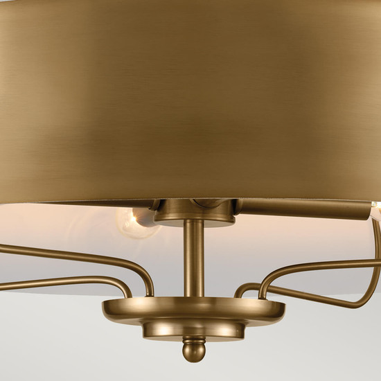 Elstead Luella Pendelleuchte E14 4-fach Gebürstetes Naturmessing