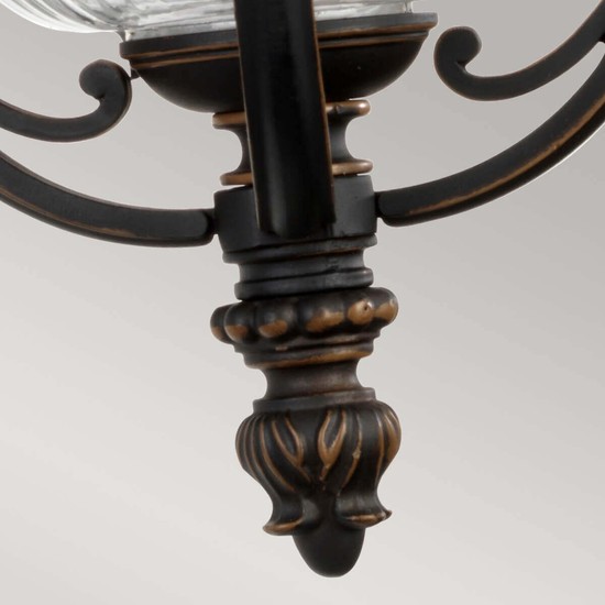 Elstead Luverne Außen-Wandleuchte E27 46cm Rubinierte Bronze IP44