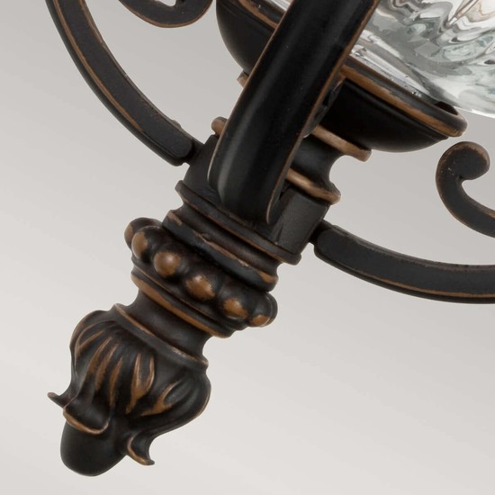 Elstead Luverne Außen-Wandleuchte E27 34cm Rubinierte Bronze IP44