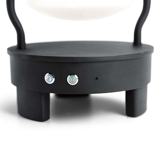 Elstead Lyndon LED Außen-Stehleuchte 48cm Bluetooth Lautsprecher Strukturiertes Schwarz IP44
