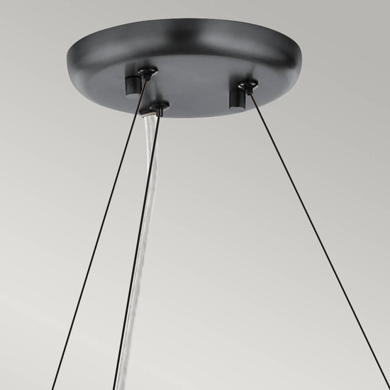 Elstead Palta Pendelleuchte E14 9-fach Satinschwarz Schwarz