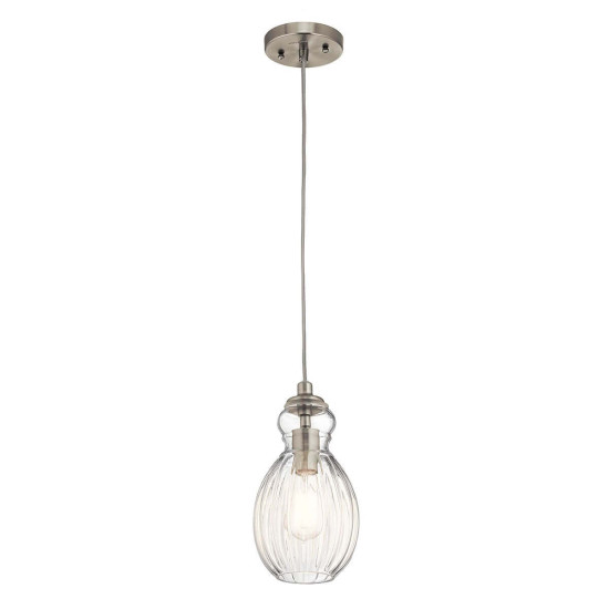 Elstead Riviera Hängeleuchte E27 28cm Nickel gebürstet