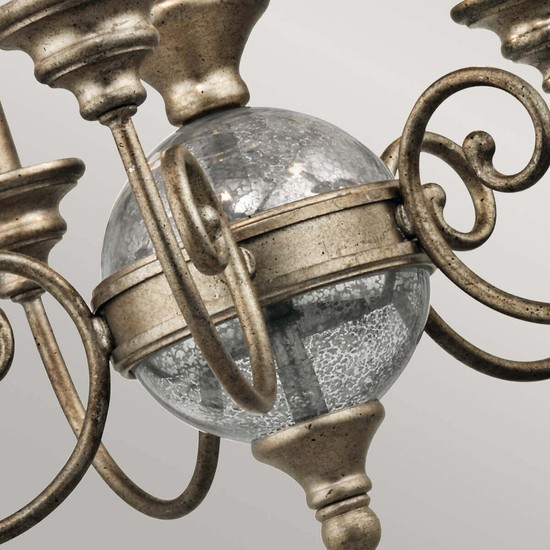 Elstead Rosalie Kronleuchter E14 5-fach 68cm Sterling Gold