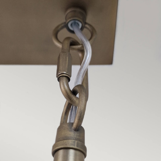 Elstead Serene LED Pendelleuchte Naturmessing Messing