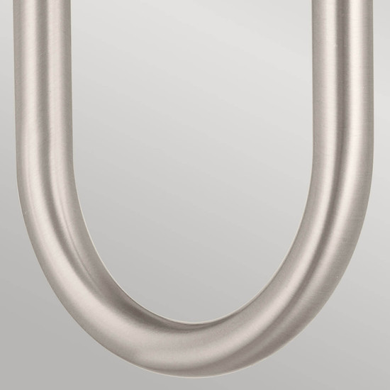 Elstead Solia Wandleuchte G9 Gebürstetes Nickel und schwarz Opal weiß IP44