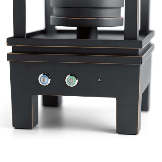 Elstead South Hope LED Außen-Stehleuchte 47cm Bluetooth Lautsprecher Rubinierte Bronze IP44