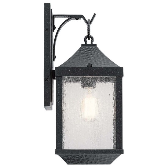 Elstead Springfield Außen-Wandleuchte E27 45cm alt Schwarz IP44
