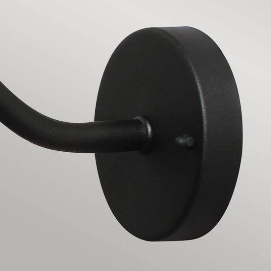 Elstead Klampenborg Außen-Wandleuchte E27 26cm Schwarz IP44