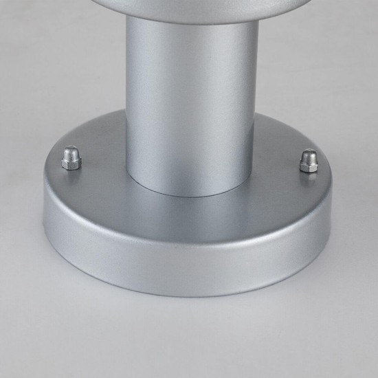 Elstead Klampenborg Außen-Stehleuchte Sensor E27 32cm Silber IP44