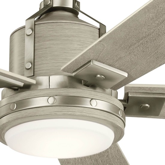 Elstead Colerne leiser Deckenventilator mit LED Licht Ø132cm Holz + Fernbedienung