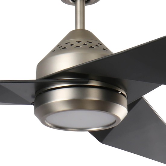 Elstead Jade leiser Deckenventilator mit LED Licht Ø152cm + Fernbedienung Satin schwarz