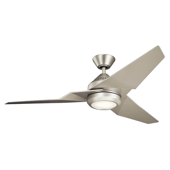 Elstead Jade leiser Deckenventilator mit LED Licht Ø152cm + Fernbedienung Silber