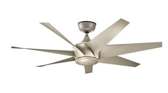 Elstead Lehr II leiser Deckenventilator Ø137cm DC-Motor IP44 Außenbereich + Fernbedienung