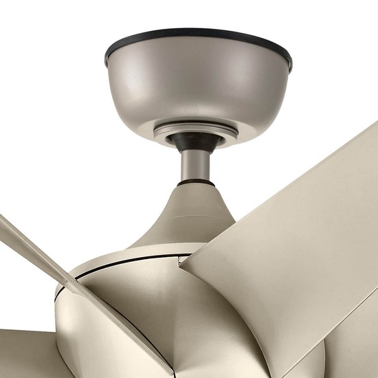 Elstead Lehr II leiser Deckenventilator Ø137cm DC-Motor IP44 Außenbereich + Fernbedienung