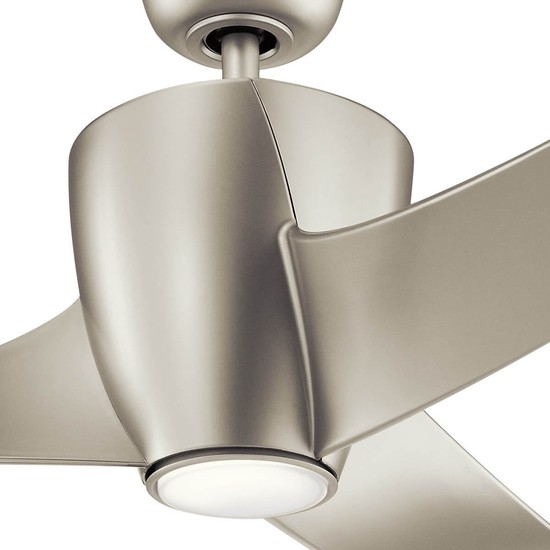 Elstead Phree leiser Deckenventilator mit LED Licht Ø142cm + Fernbedienung Nickel