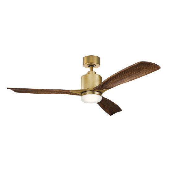 Elstead Ridley II leiser Deckenventilator mit LED Licht Ø132cm Holz + Fernbedienung