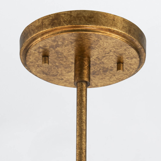 Elstead Kristy Deckenleuchte E27 4-fach Gebeiztes Gold Opal