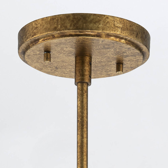 Elstead Kristy Pendelleuchte E27 Gebeiztes Gold Opal