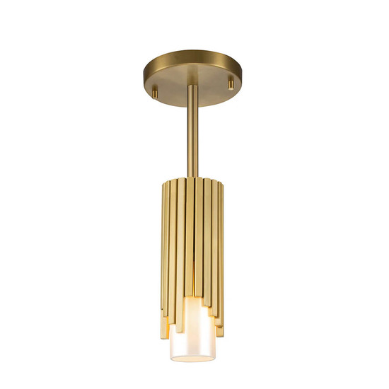 Elstead Marvele Deckenleuchte E14 Gealtertes Messing Opal