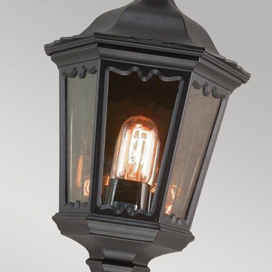 Elstead Medstead Außen-Wandleuchte E27 45cm Schwarz IP43
