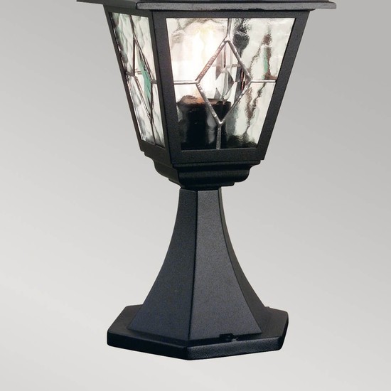 Elstead Norfolk Außen-Stehleuchte E27 44cm Schwarz IP43