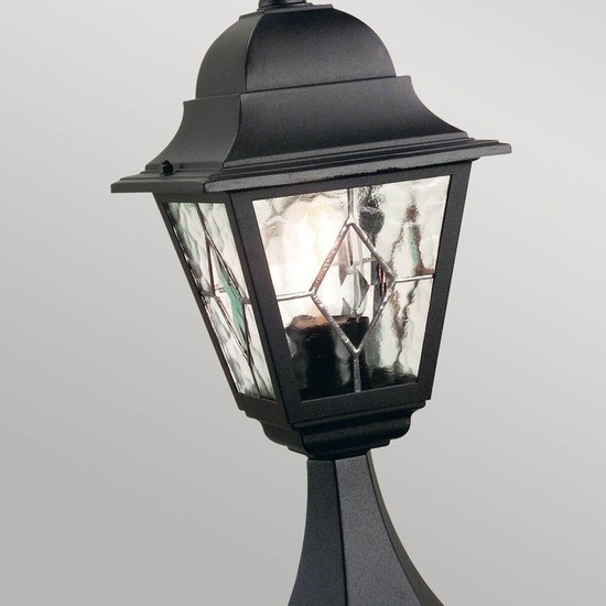 Elstead Norfolk Außen-Stehleuchte E27 44cm Schwarz IP43