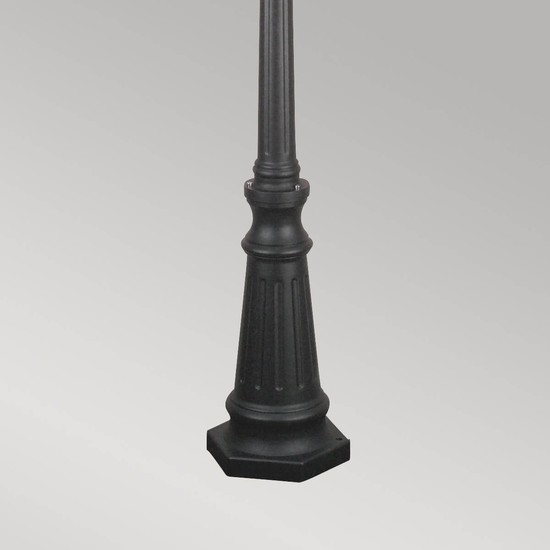 Elstead Norfolk Außen-Stehleuchte E27 3-fach Schwarz IP43