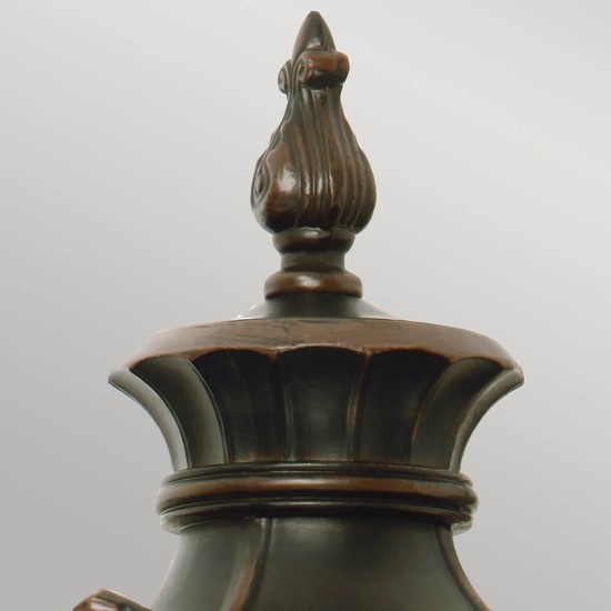 Elstead Philadelphia Außen-Wandleuchte E14 3-fach 64cm Alte Bronze IP44