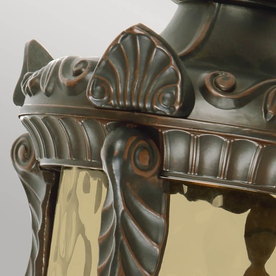 Elstead Philadelphia Außen-Wandleuchte E14 3-fach 64cm Alte Bronze IP44
