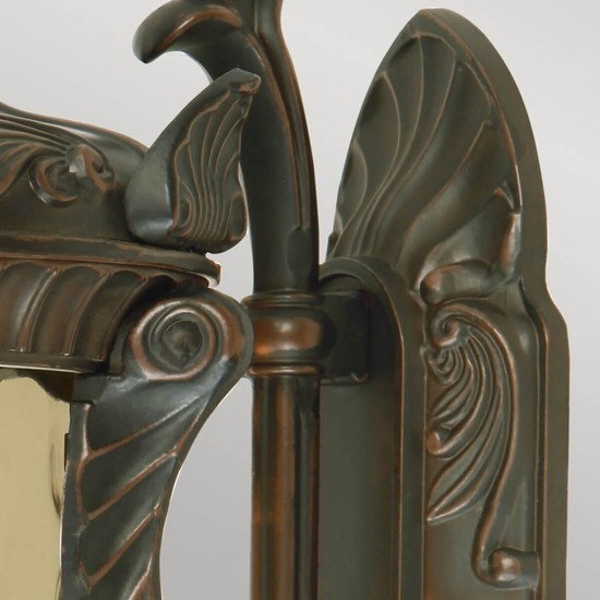 Elstead Philadelphia Außen-Wandleuchte E14 3-fach 64cm Alte Bronze IP44