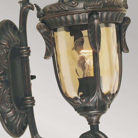 Elstead Philadelphia Außen-Wandleuchte E27 43cm Alte Bronze IP44